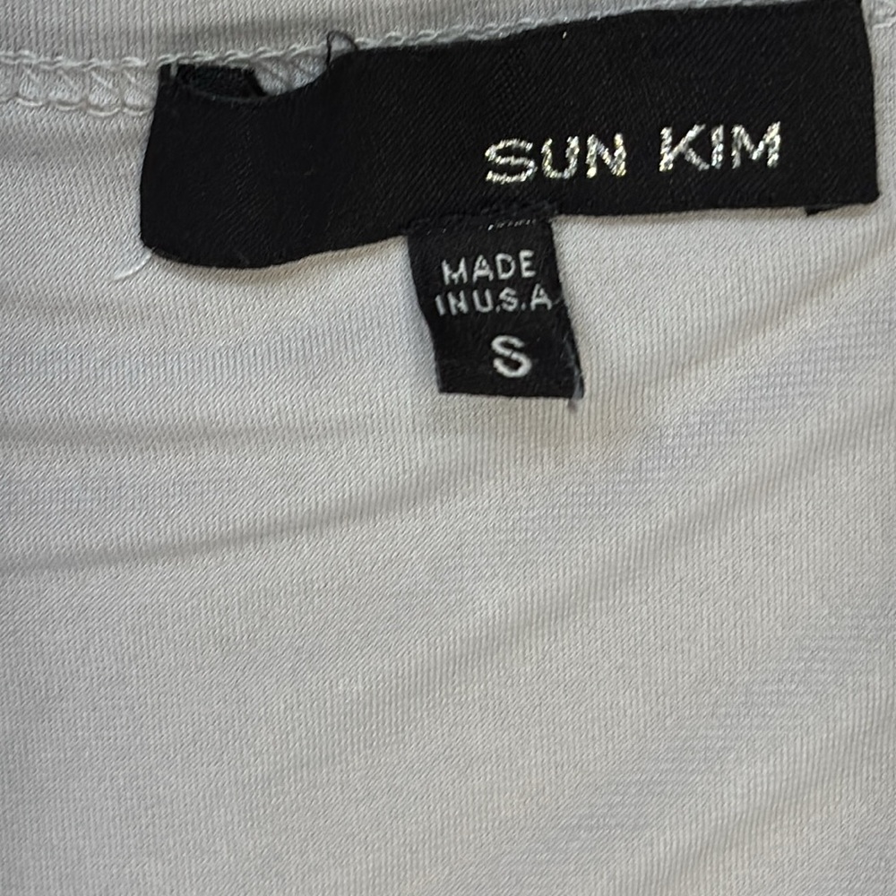 Sun Kim Tunic Top/Dress Front Pockets, Gray Small, Wrinkle Resistant 3/4… - Picture 7 of 11